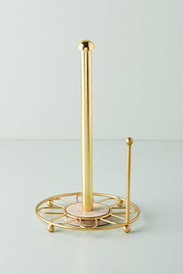 Gold Wire Paper Towel Holder