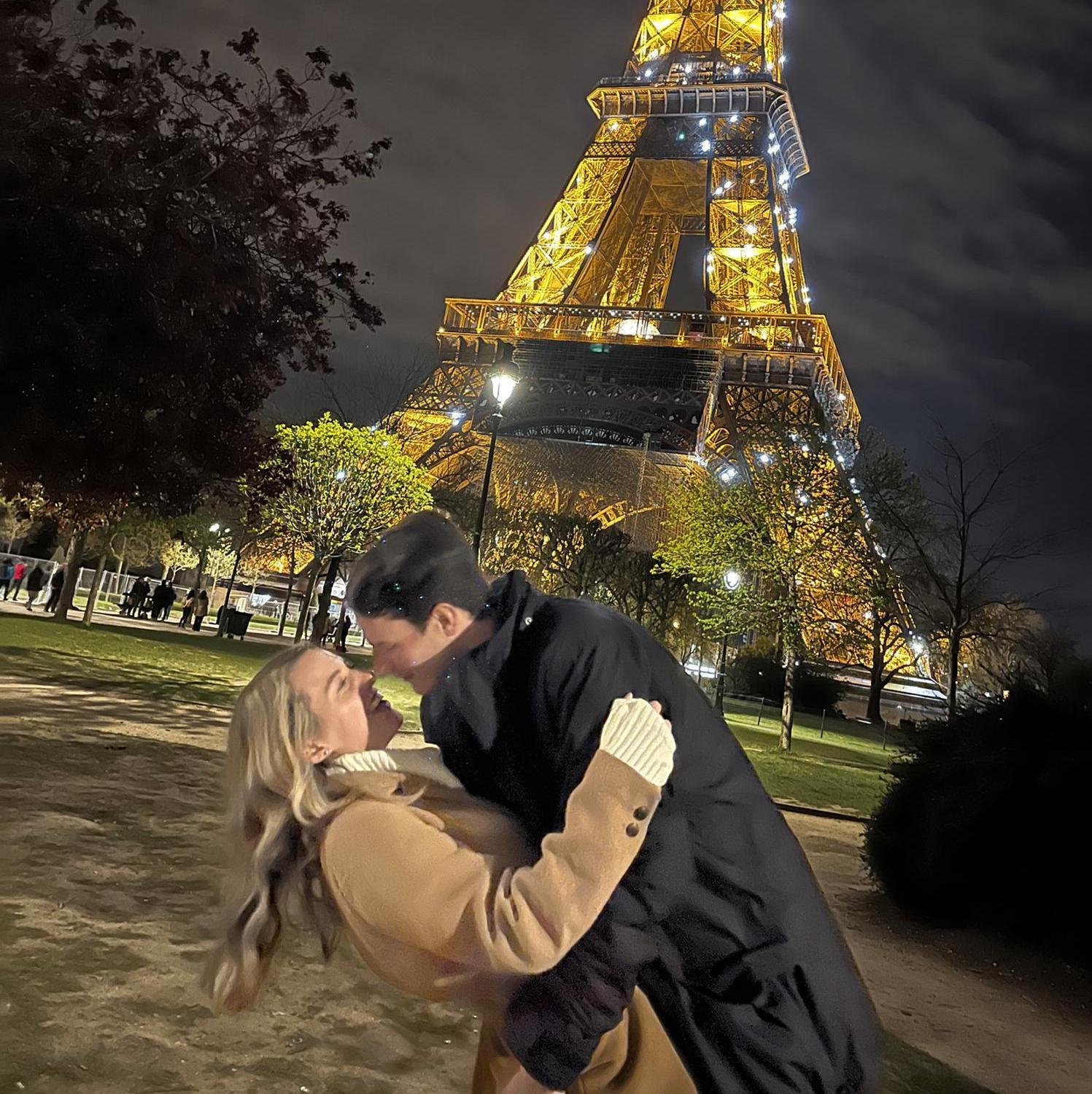 Taken right after Chris proposed, the happiest night of our lives!