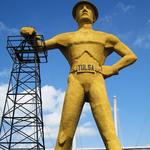 Golden Driller Statue