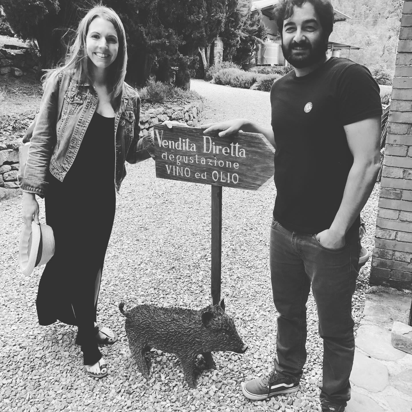 Our love of wine really started in Tuscany where we took a day-long wine trip to the Chianti region. He ended up proposing to me over the bottle of wine we got here.