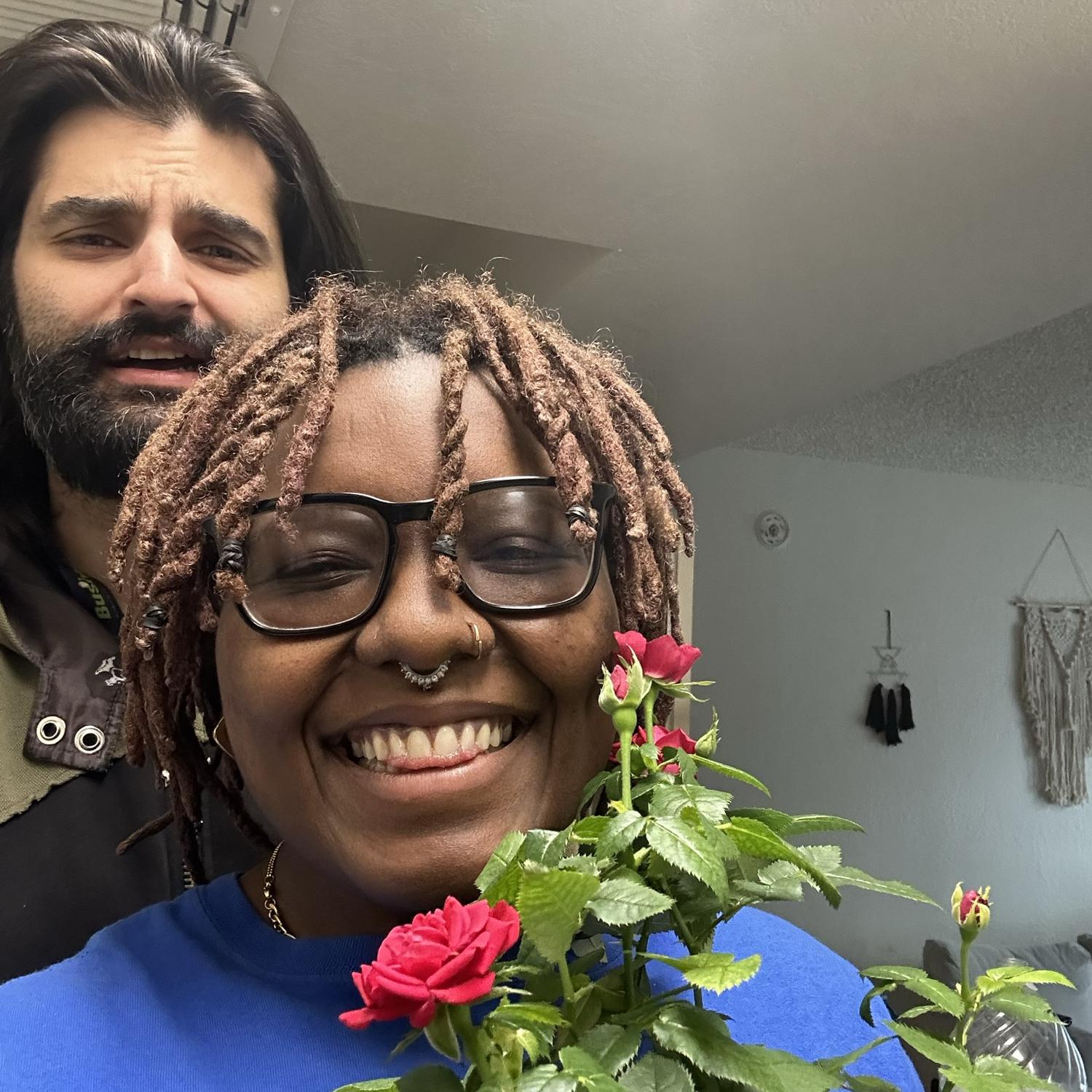 Our first Valentine’s Day together… 2023! 🥰🤭
Jacob loves making any faces in pictures aside from actually smiling. I’ve accepted it! 😆