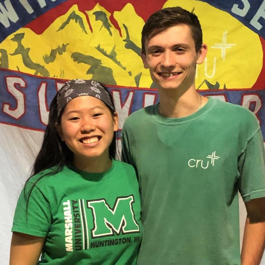 Drew and I at Cru's fall retreat - my first time going and his second time.