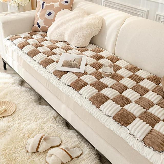 HOMEREFROM Pet Couch Cover for Sofa, Dog Cover for Couch, Washable Pet Couch Covers for Large Dogs, Anti-Slip Dog Bed Mat for Couch (27x70 inch, Dark Coffee)