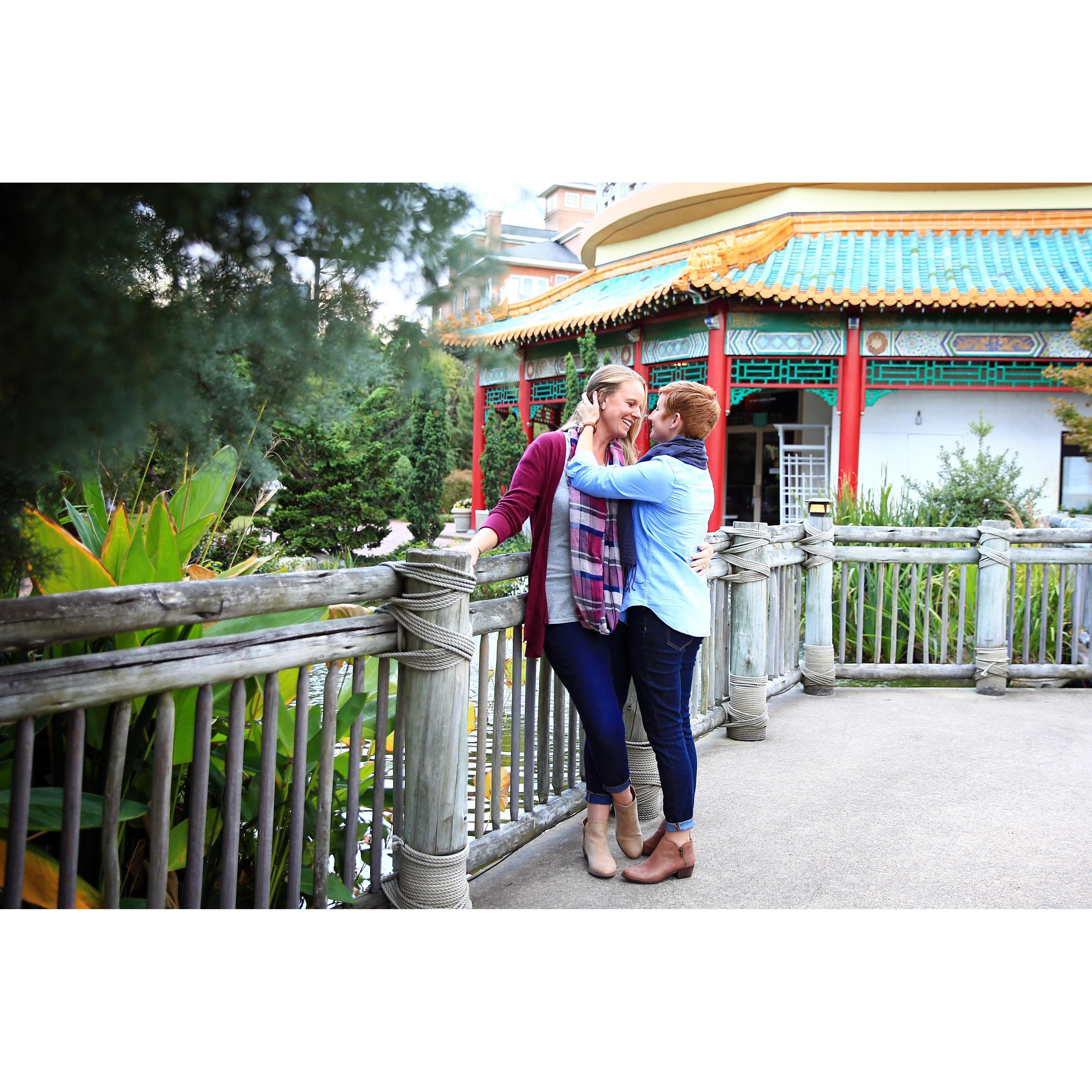 Engagement photos at the Pagoda
