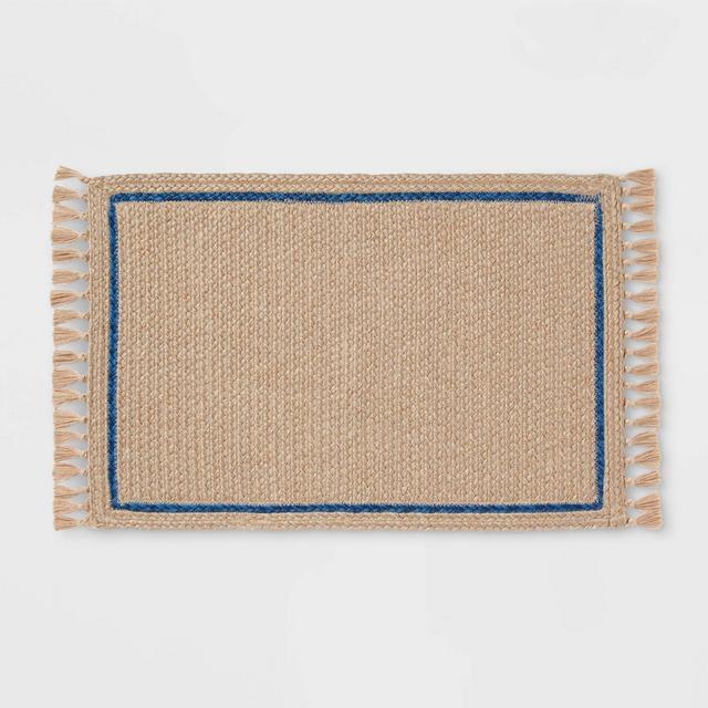34" x 20" Border Braided Rug Blue - Threshold™