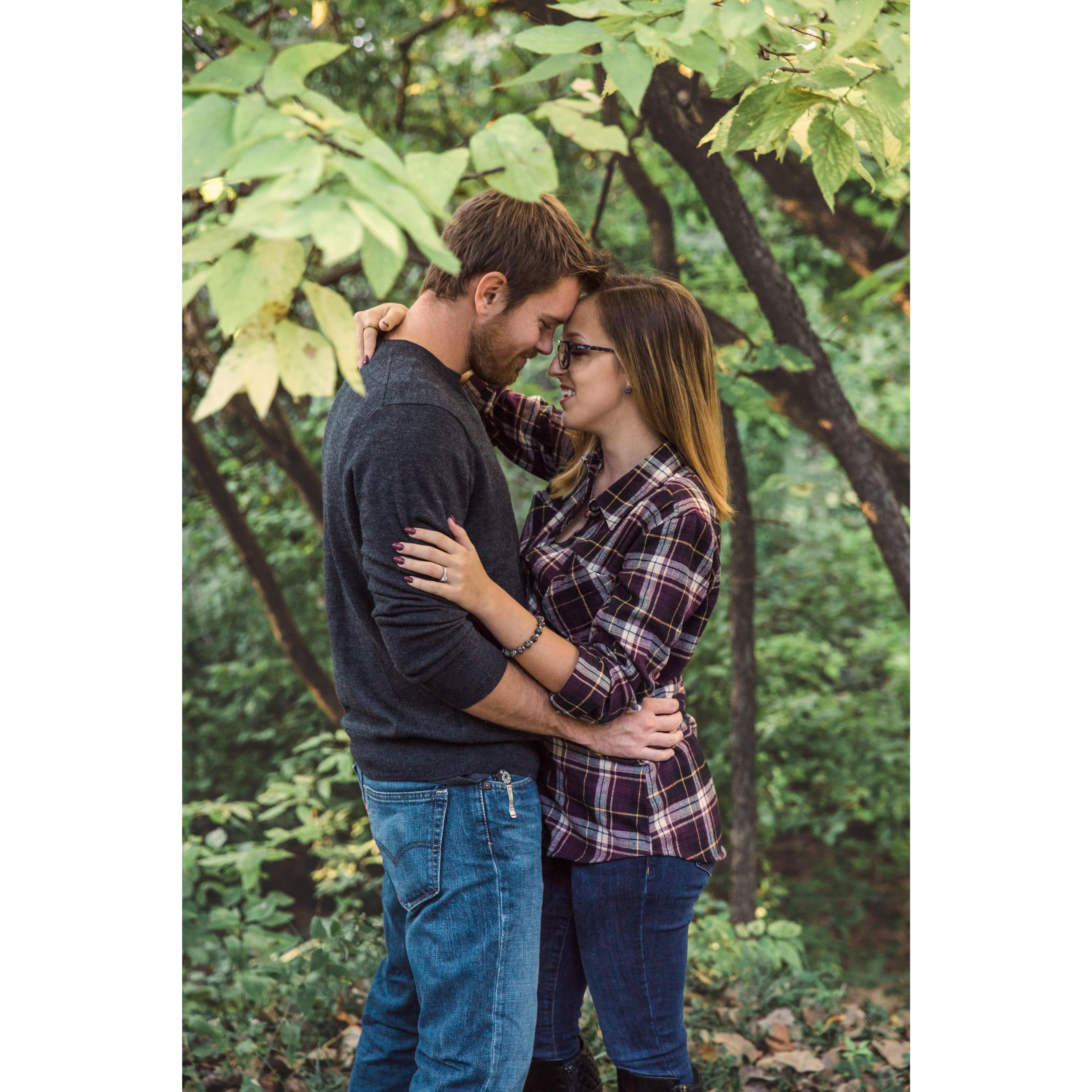 This is one of our engagement photos.