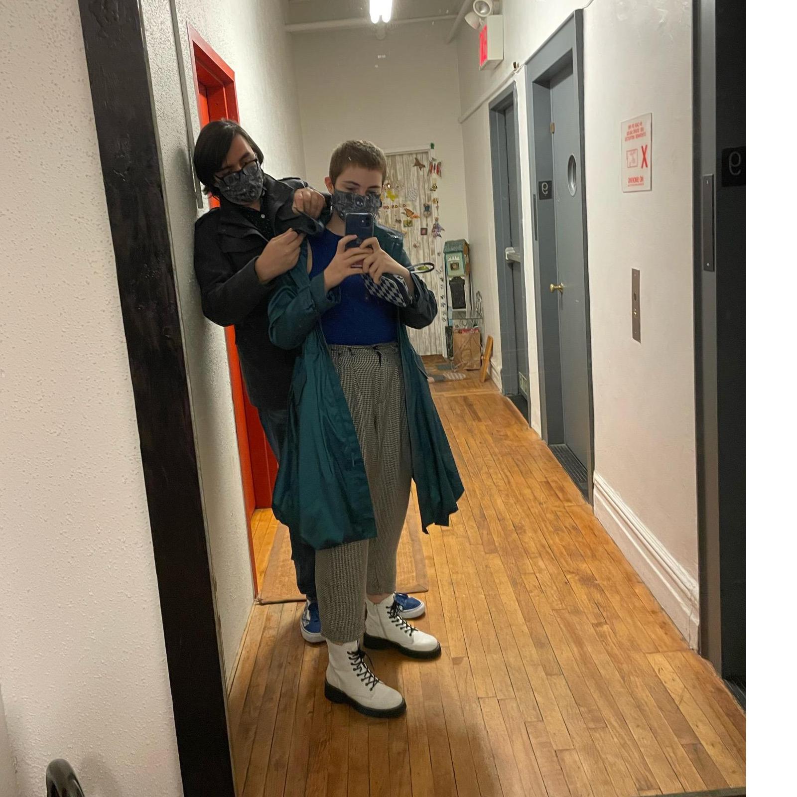 Matt is always there to make Cassie look good.