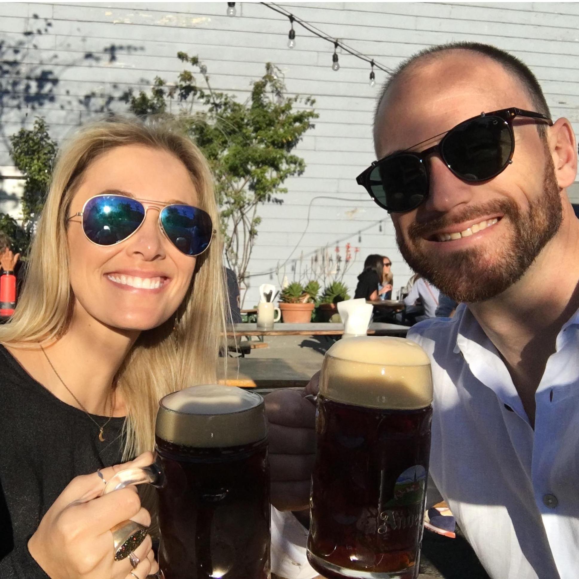 Our first date in the real world.