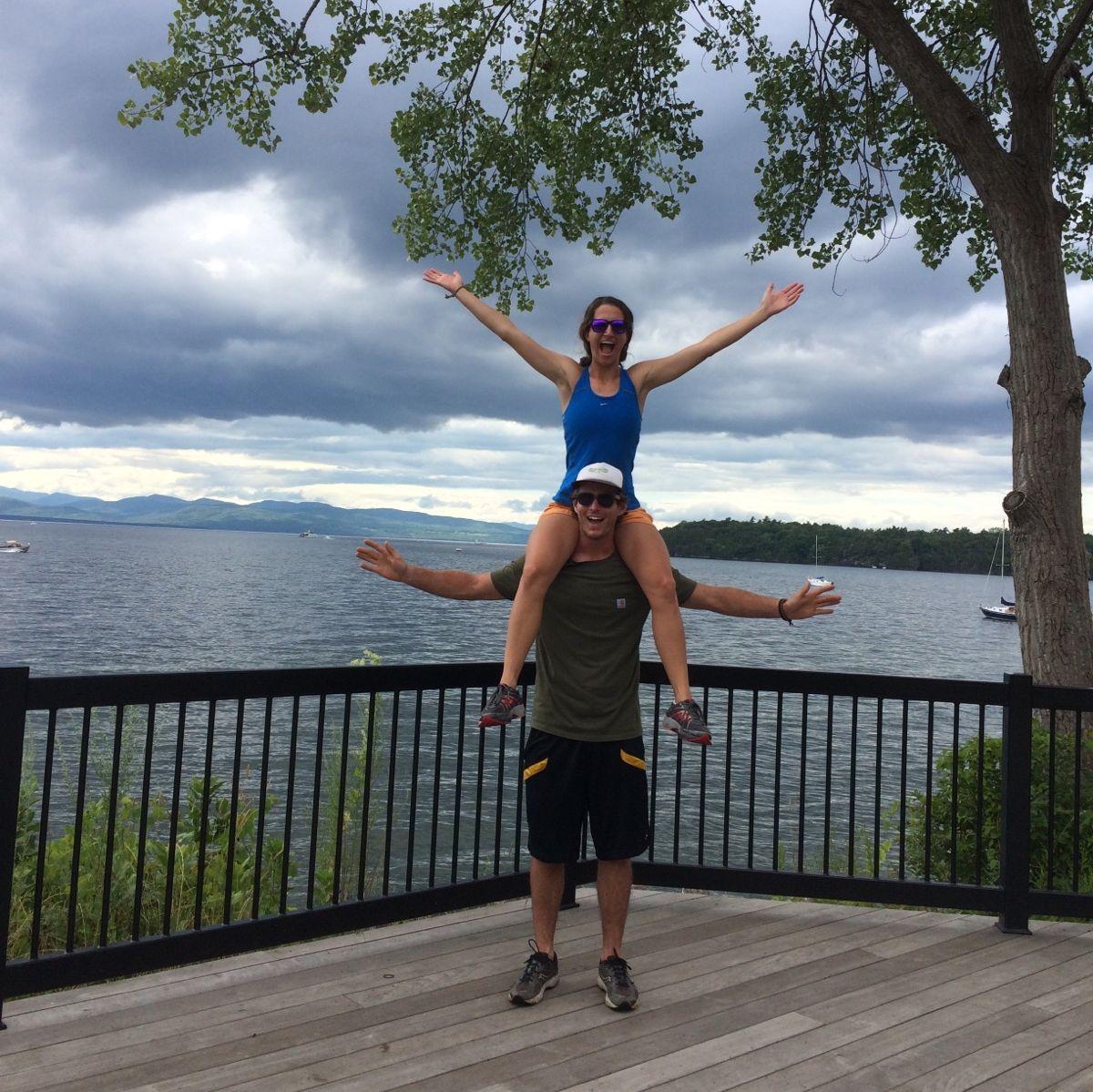 quick stop when biking the causeway with Alexa's parents