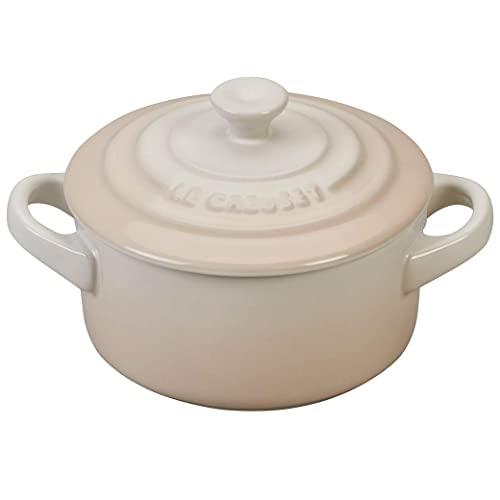 Le Creuset Stoneware Mini Round Cocotte, 8 oz., Meringue