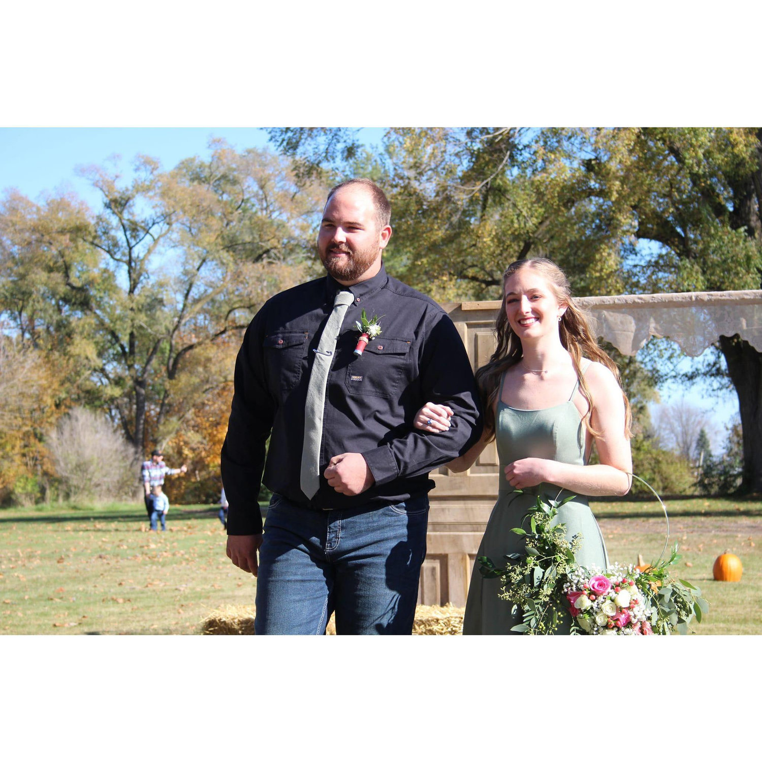 Maid of honor and best man at our friend's wedding October 2022.