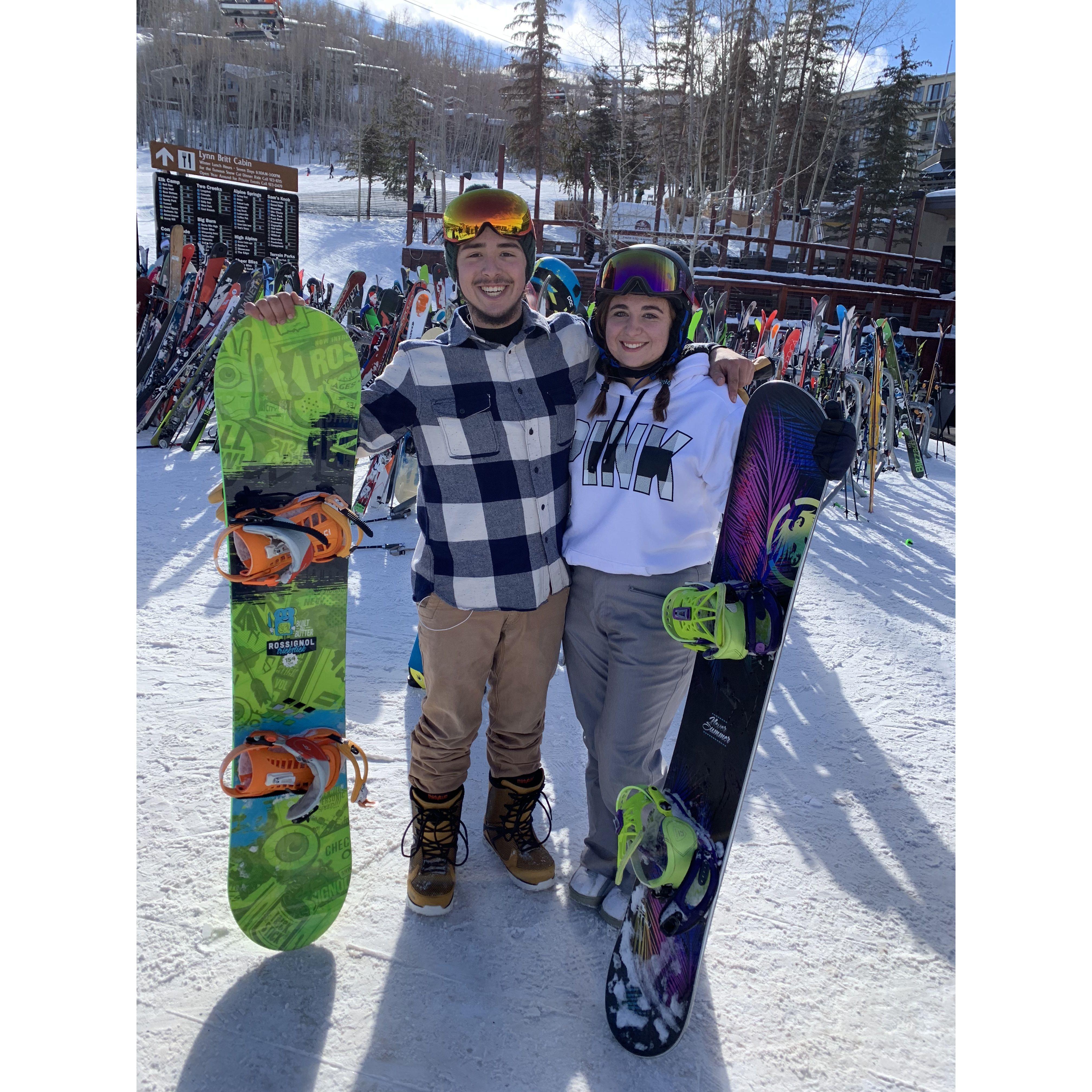 Our first time celebrating New Year's in Snowmass.