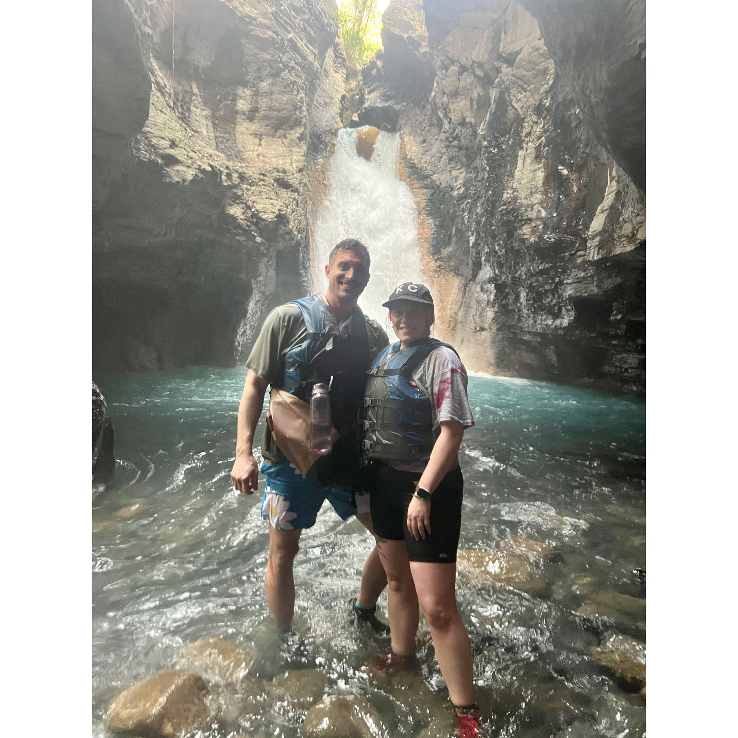 A waterfall hike in Costa Rica, it was amazing!!