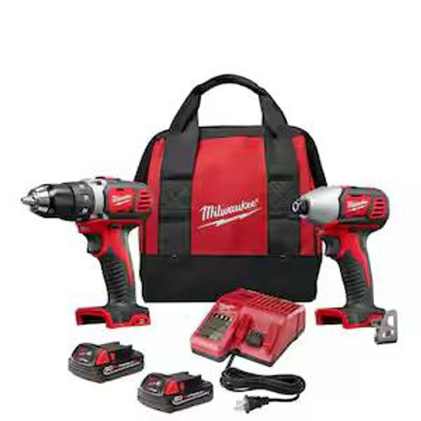 M18 18V Lith-Ion Brushless Cordless Drill/Impact Combo Kit (2-Tool) w/(2) 2.0 Ah Batteries, Charger, Bag, & Bit Set