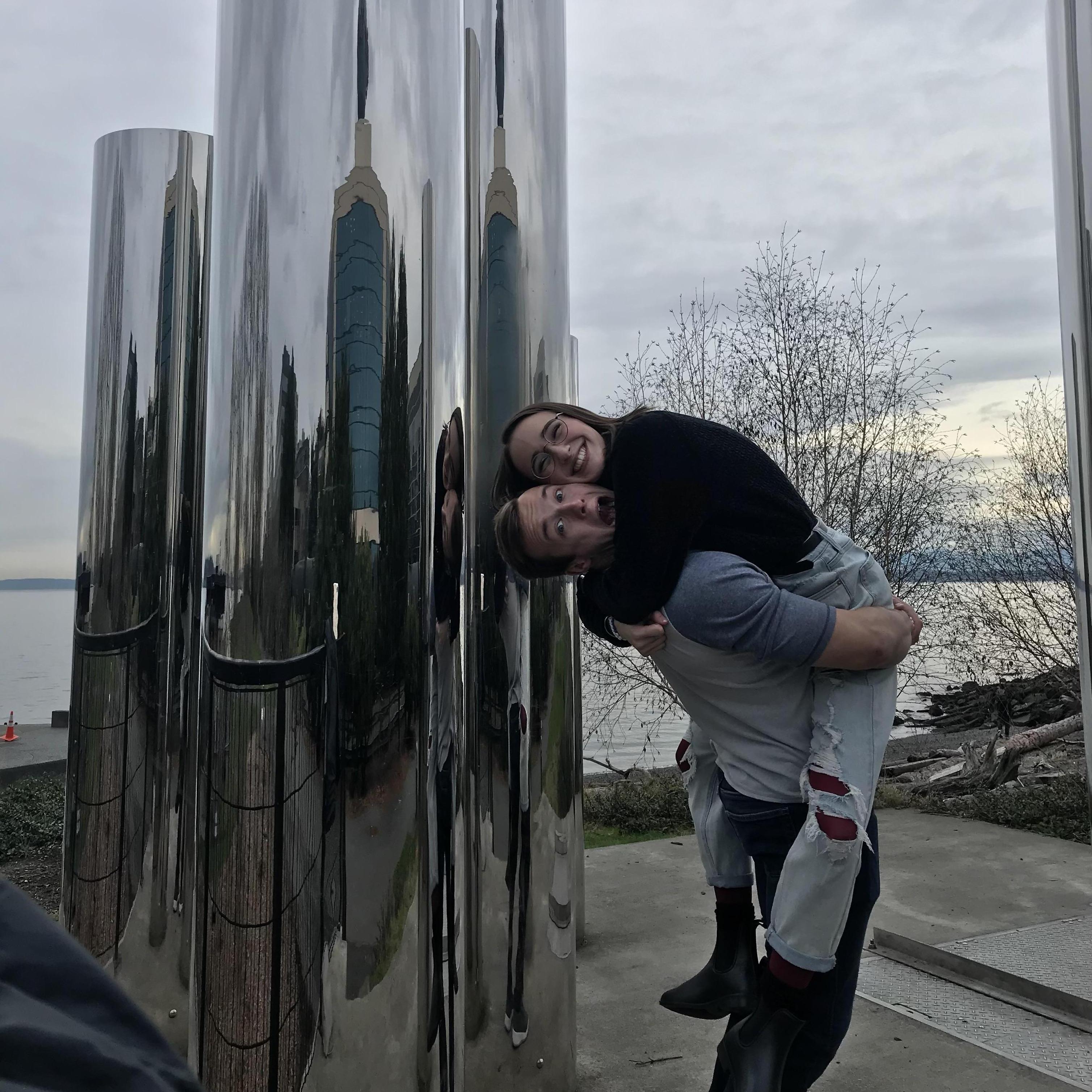 Hanging on to each other for the rest of our lives!