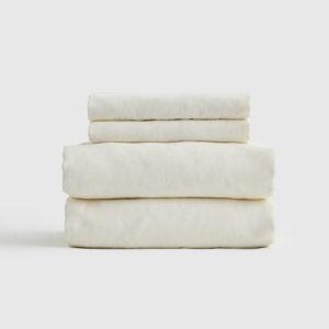 Linen Sheets | Quince in Ivory | Queen