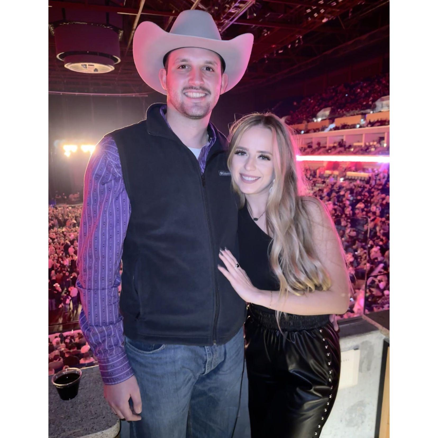 Just a few weeks into dating, Braden said he was taking us to Cody Johnson! The best time ever, despite me getting him very sick the week before haha!