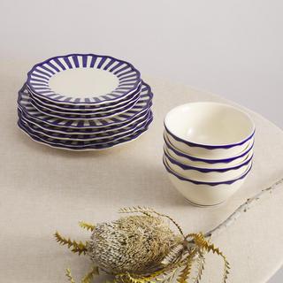 Riviera 12-Piece Dinnerware Set with Cereal Bowl, Service for 4