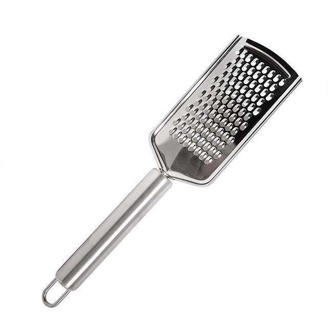 Honbay 1PCS Stainless Steel Cheese Grater Lemon Zester with Handle for Vegetables Lemon Cheese Chocolate