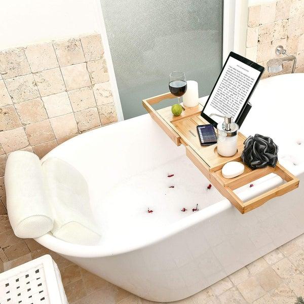 Bathtub Tray and Bath Pillow for Tub