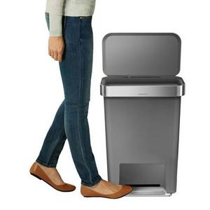 Simplehuman - Step Open Trash Can - Gray