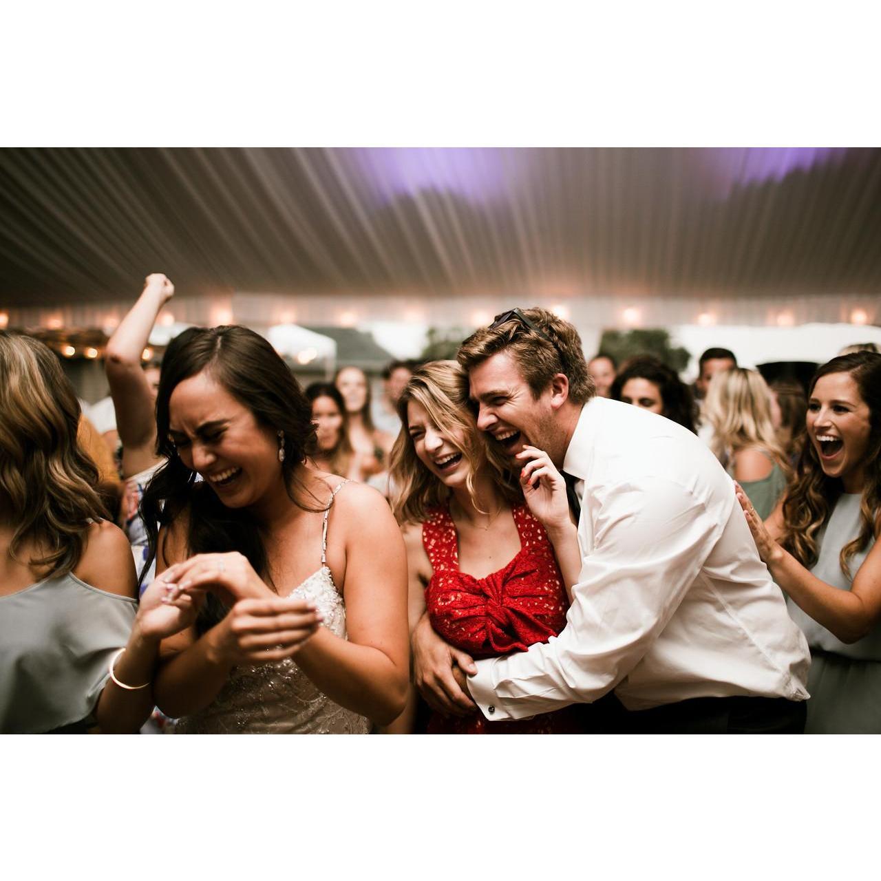 Post bouquet catch celebration surrounded by those we love.
