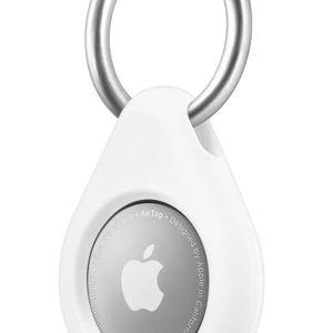 Insignia™ - Key Ring Case for Apple AirTag - White