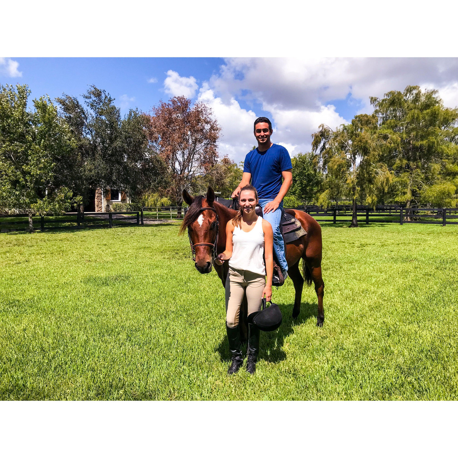 Pat's first time riding a horse!