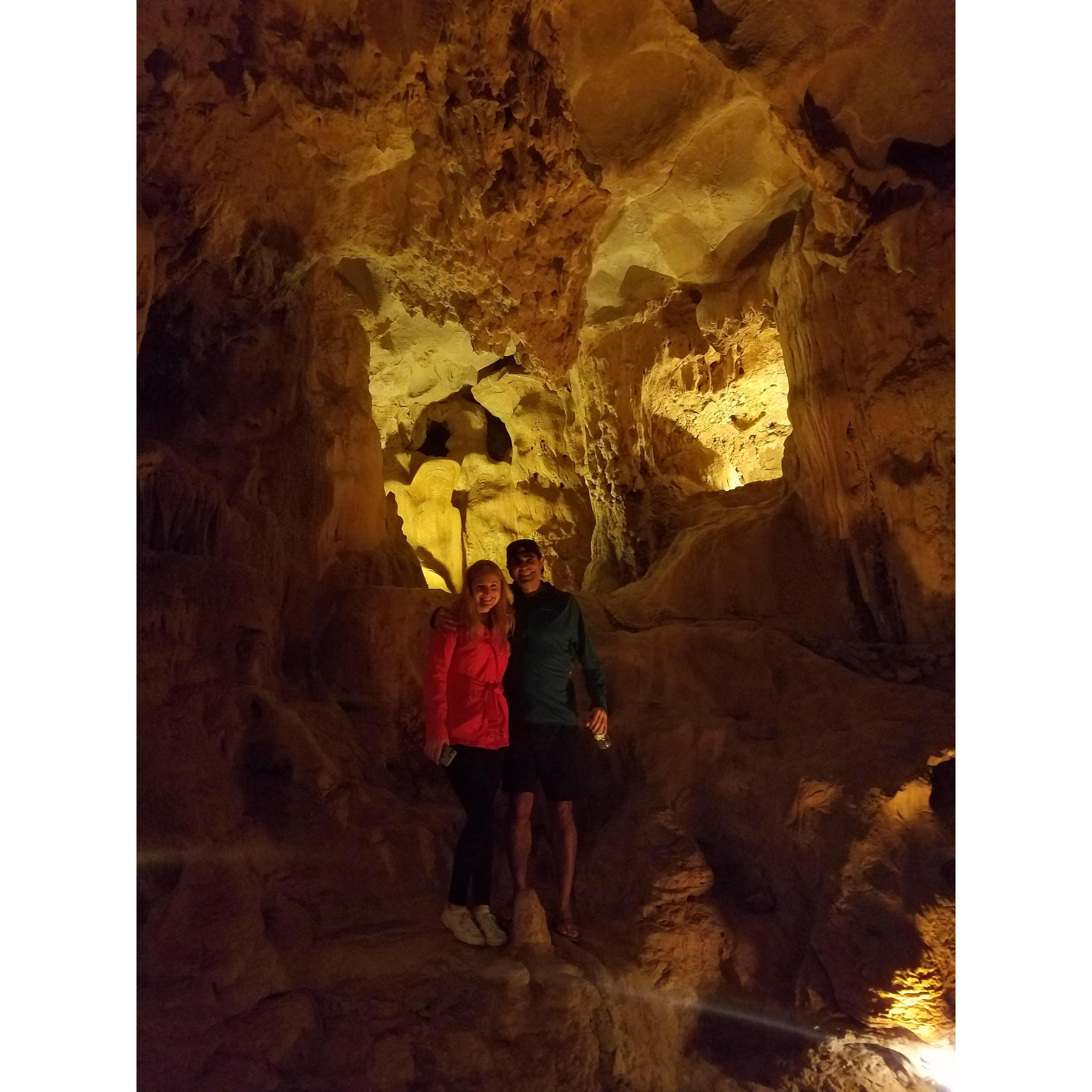 A cave in Halong Bay
