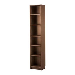 BILLY Bookcase, brown ash veneer, 15 3/4x11x79 1/2 "