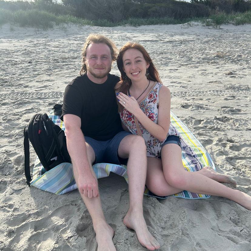 The day that Chase proposed at Jekyll Island.