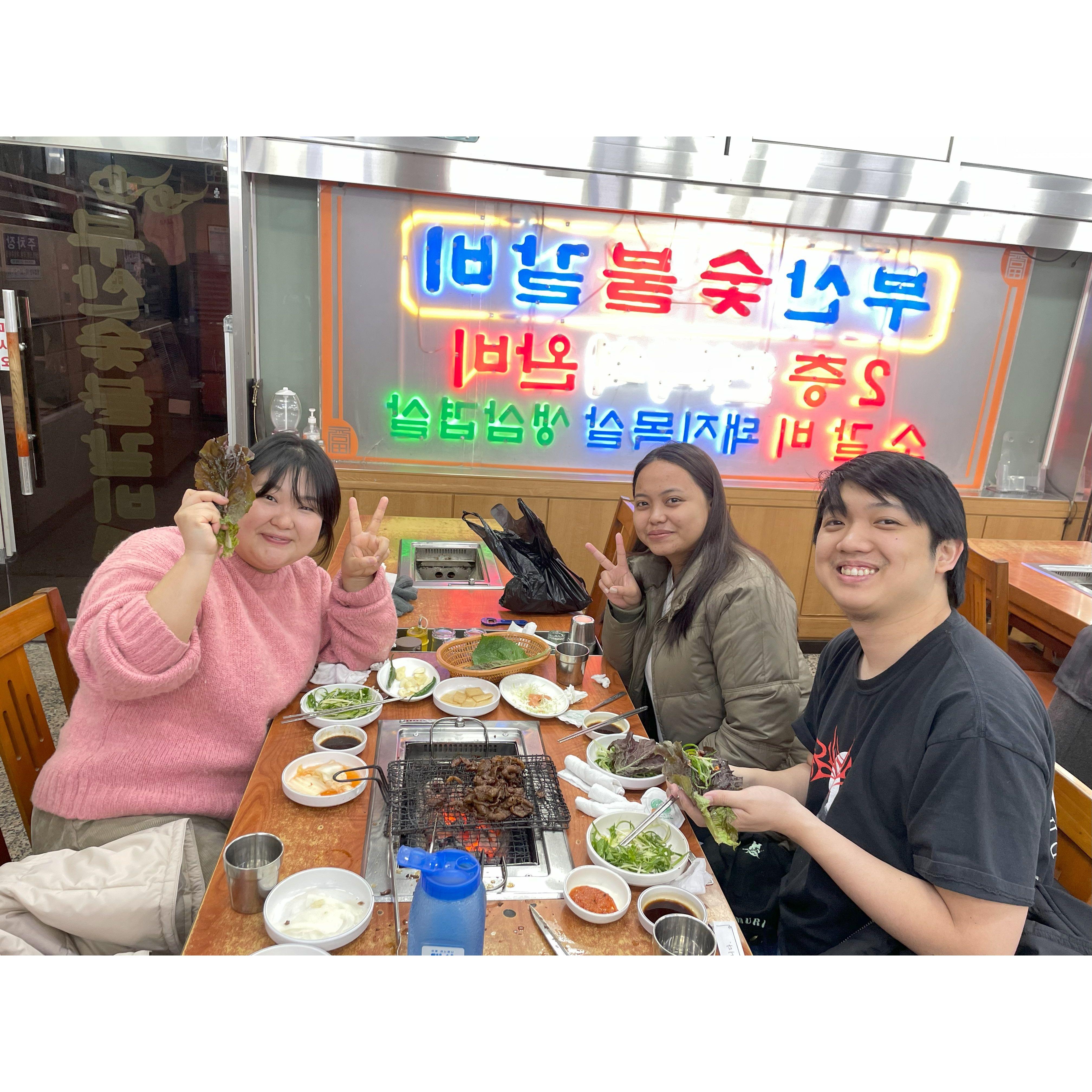 Dinner treat by Arcyl's friend, Soo