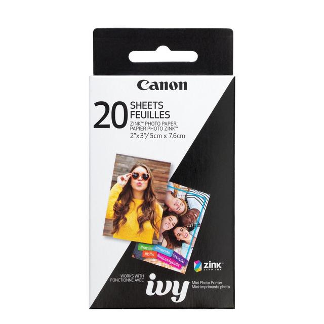 Canon ZINK Photo Paper Pack (20 Sheets)for the IVY Mini Photo Printer