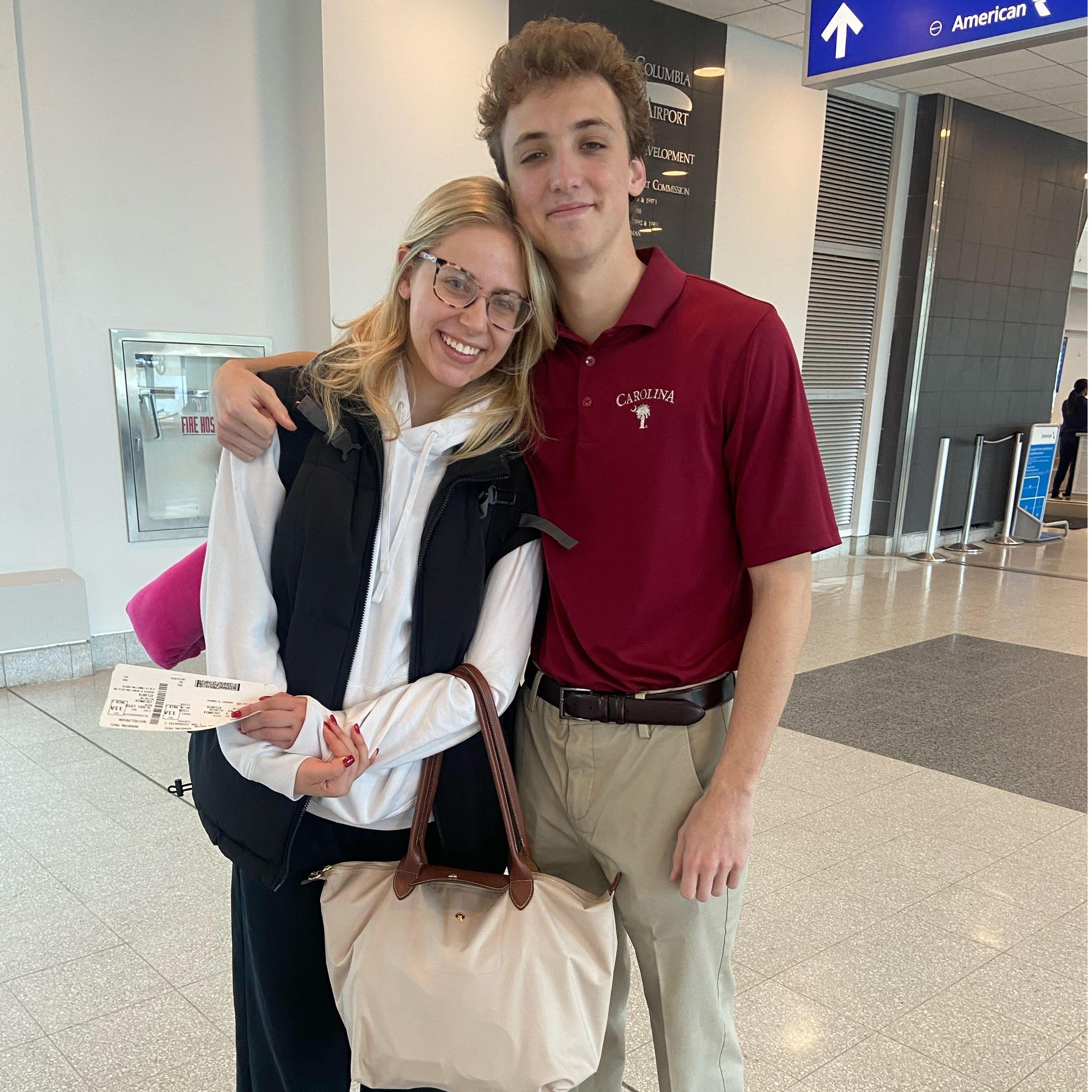 February 23, 2023: Laney leaves for a semester abroad