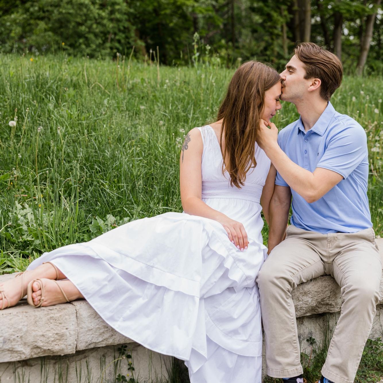 Engagement photos at the same park we took our first picture together at
