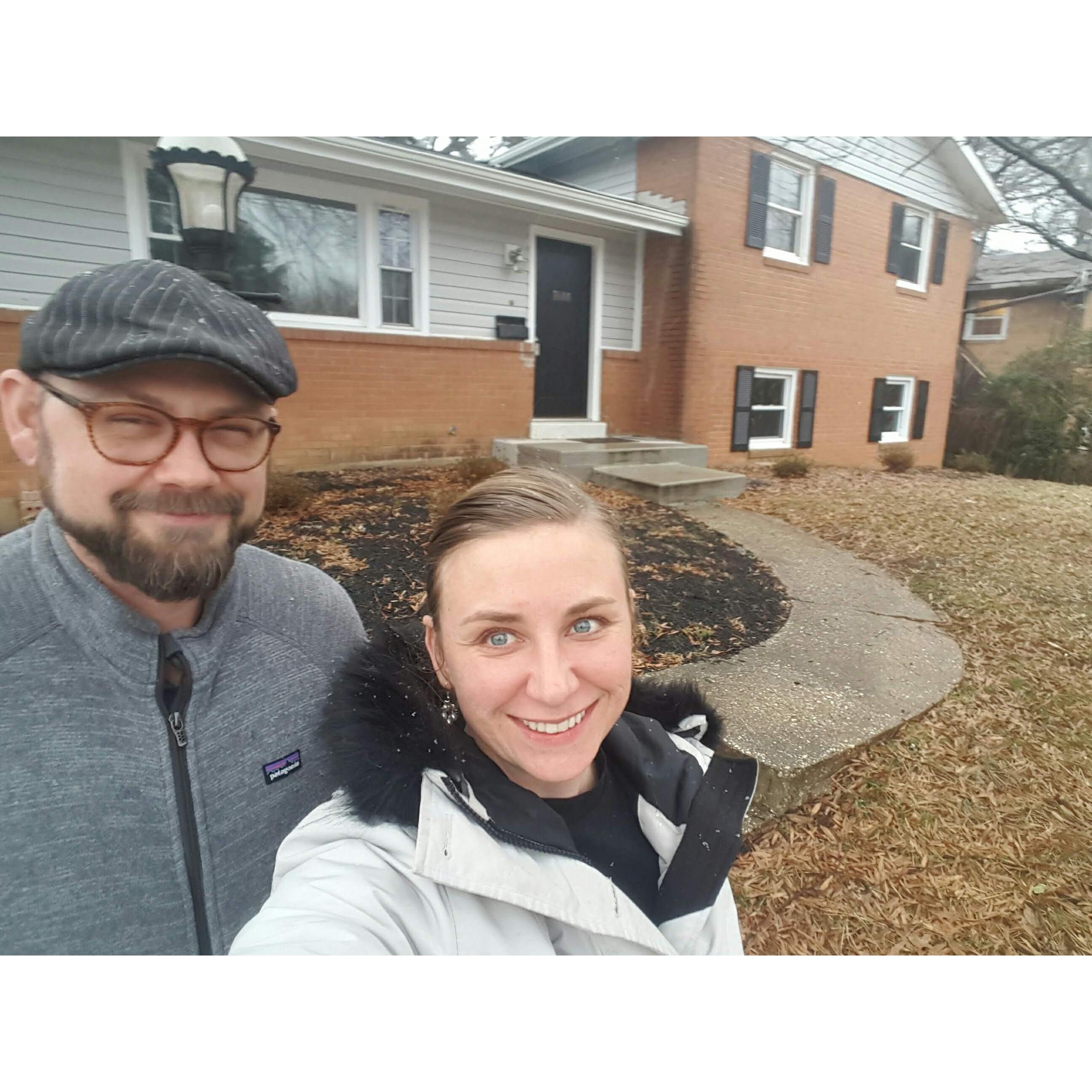 Just after we bought our house here in Maryland. We live close to the University of Maryland, where we both work