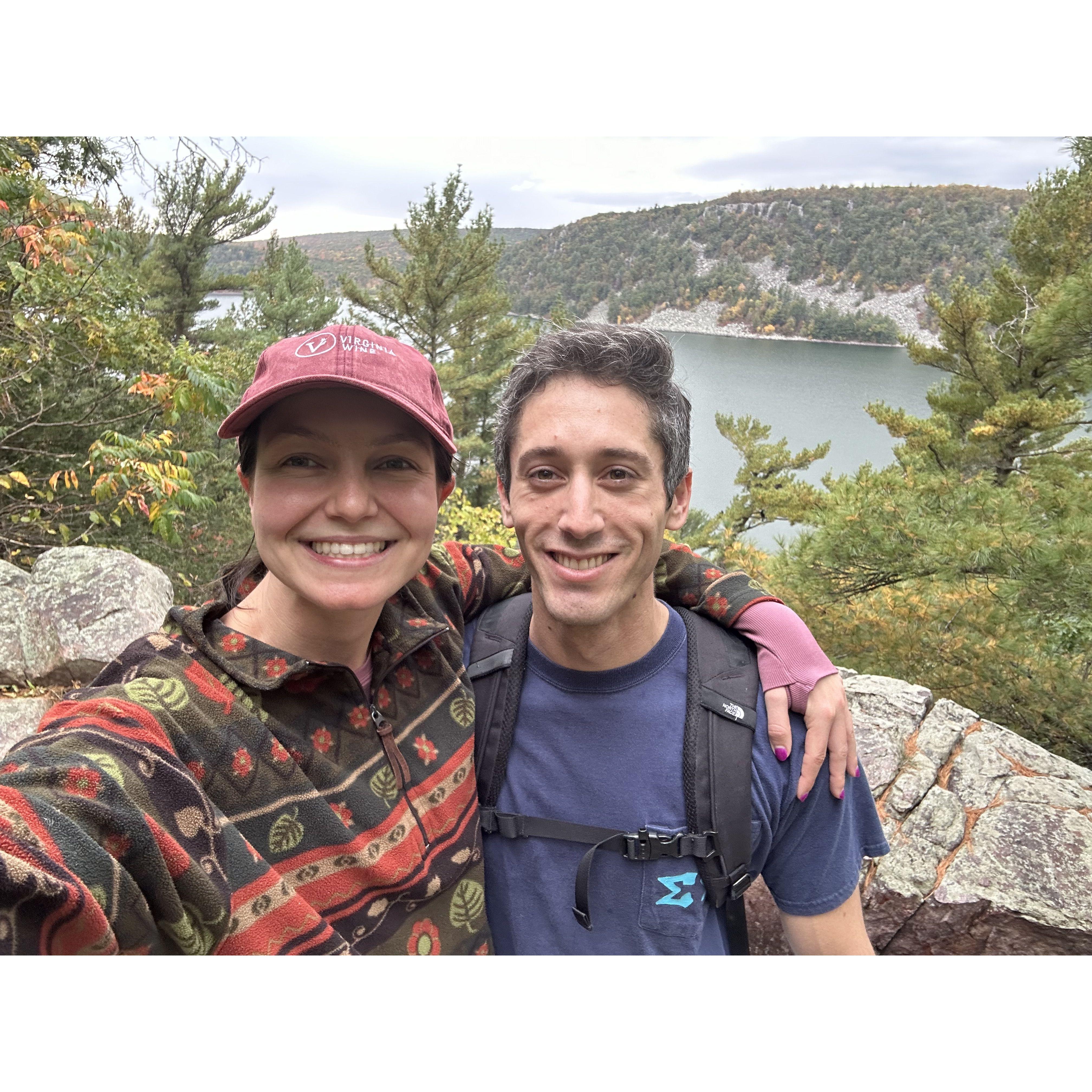 Enjoying the fall colors in Devil's Lake, Wisconsin - October 2024