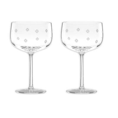 kate spade new york Clover™ Champagne Coupes (Set of 2)