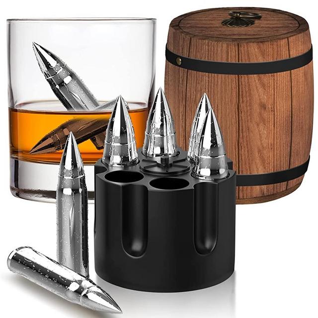 Gifts for Men Dad Him Husband Valentines Day, Whiskey Stones, Birthday Anniversary Wedding Housewarming Unique I Love You Bourbon Gift for Boyfriend Men Who Have Everything Grandpa Cool Stuff Gadgets