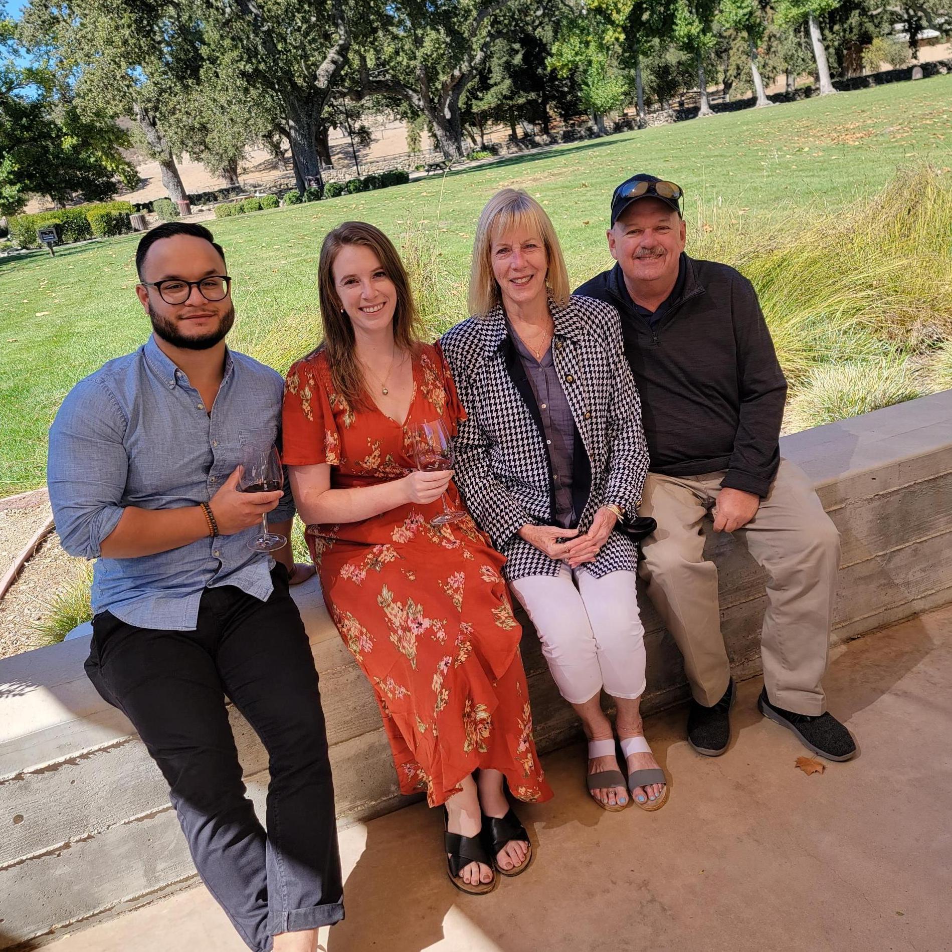 Wine tasting at Fess Parker, Los Olivos, with Ally and David October 2021