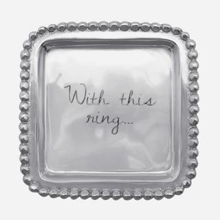 "With This Ring" Beaded Jewelry Tray