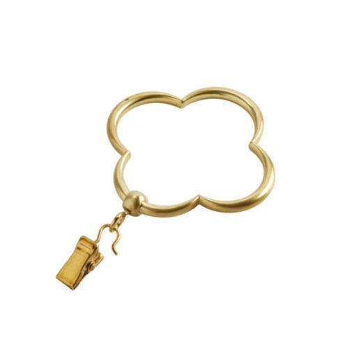 Quatrefoil Drapery Rings - Set of 10