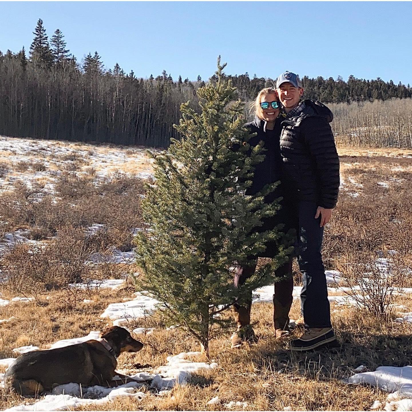 Here Hannah and Chris cut down their first tree together. Right out of a Hallmark Christmas film, I hope a city boy doesn't come in and try to steal her. Pass the hot cocoa!