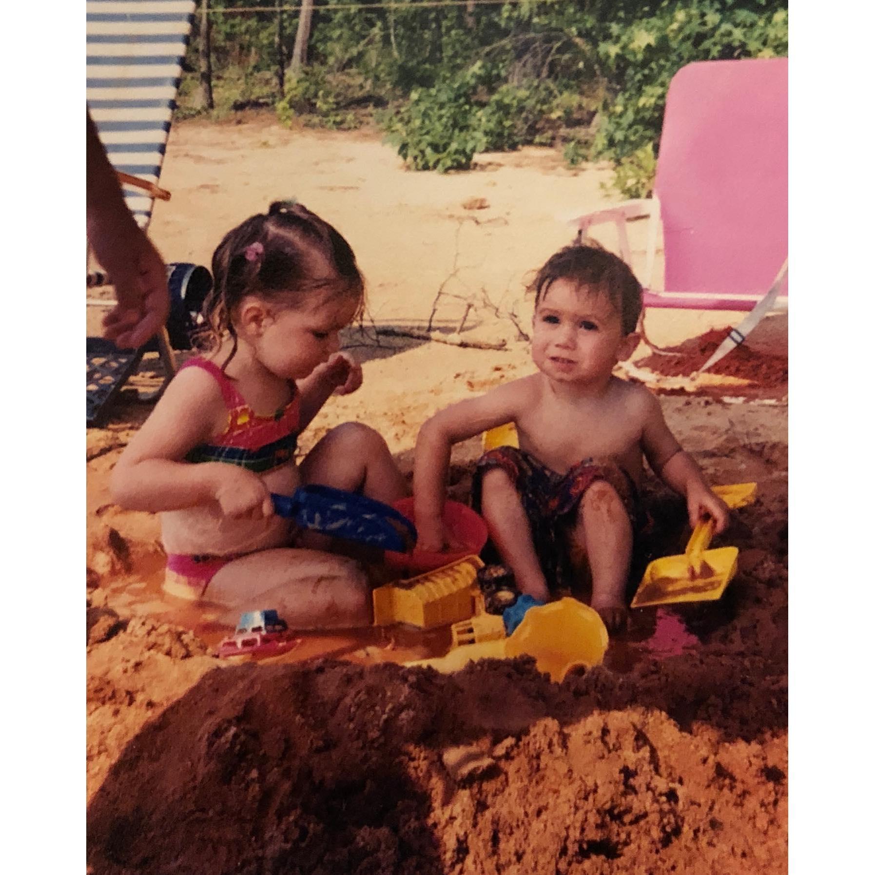 Bride and Groom when they were little!