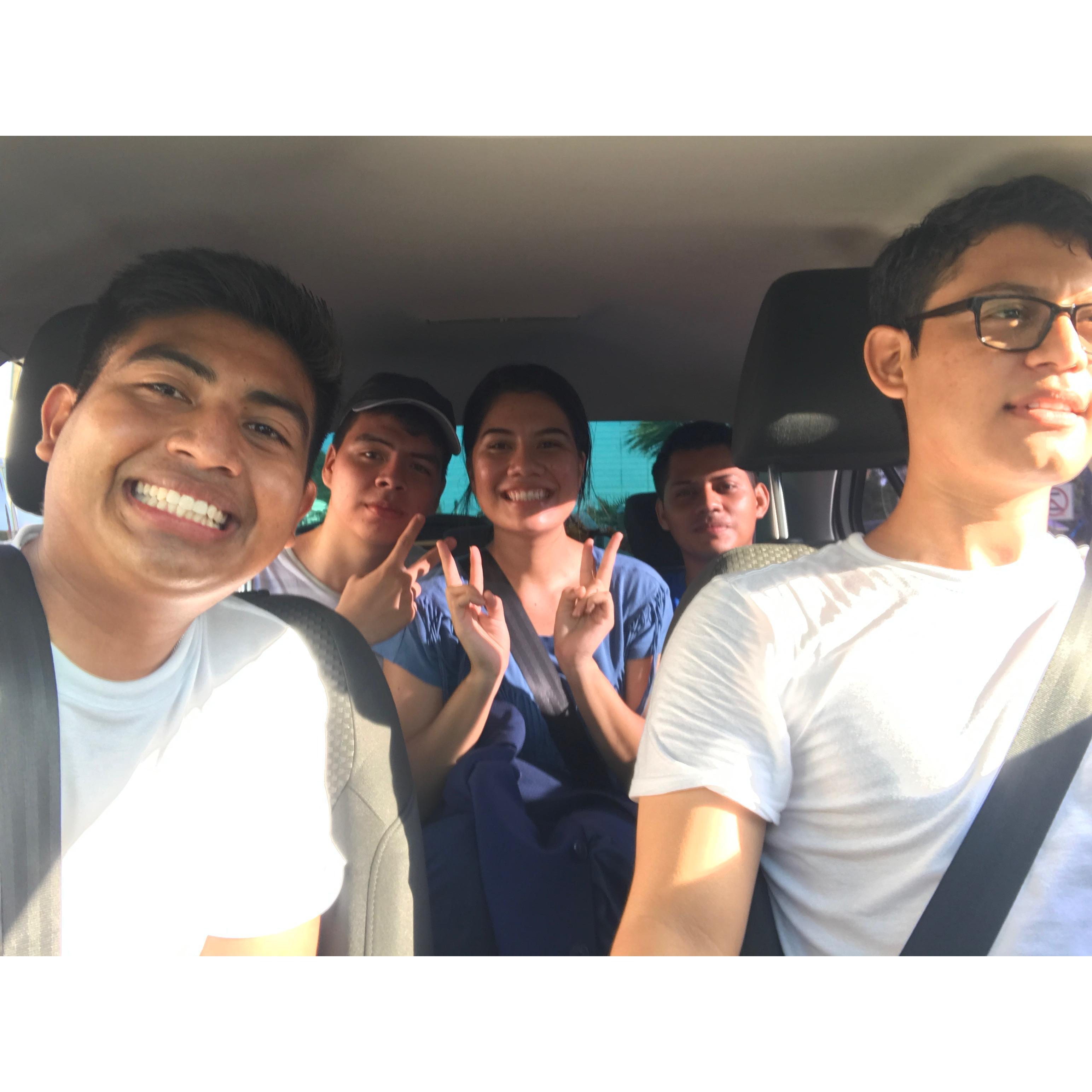 We always hung out as a group, all of us really close. Can't believe I'm marrying my best friend, my 'lil bro' *crying* (Samara)