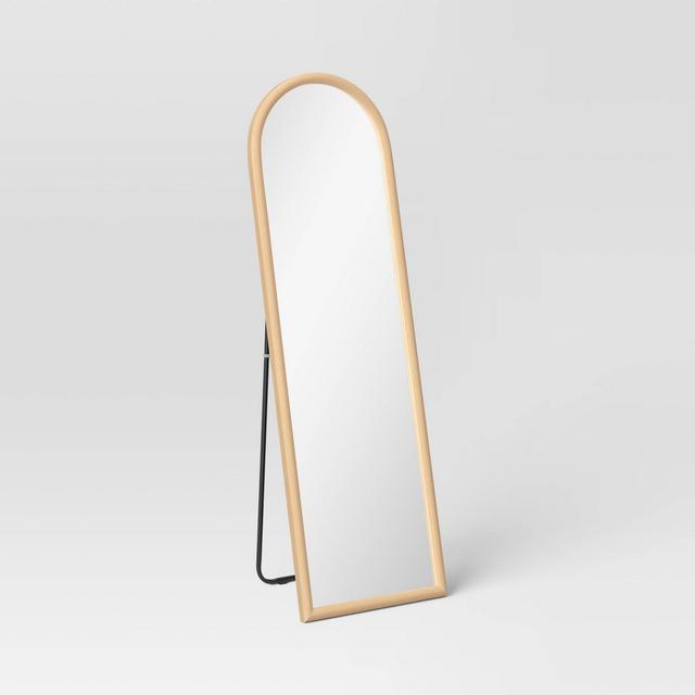 20" x 65" Arch Floor Mirror Natural - Threshold™