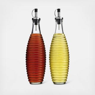 Ribbed 2-Piece Oil & Vinegar Set