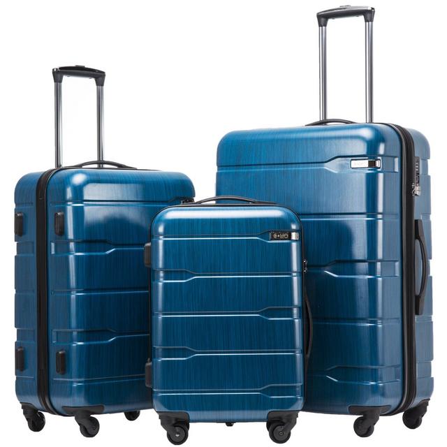 Coolife Luggage Expandable 3 Piece Sets