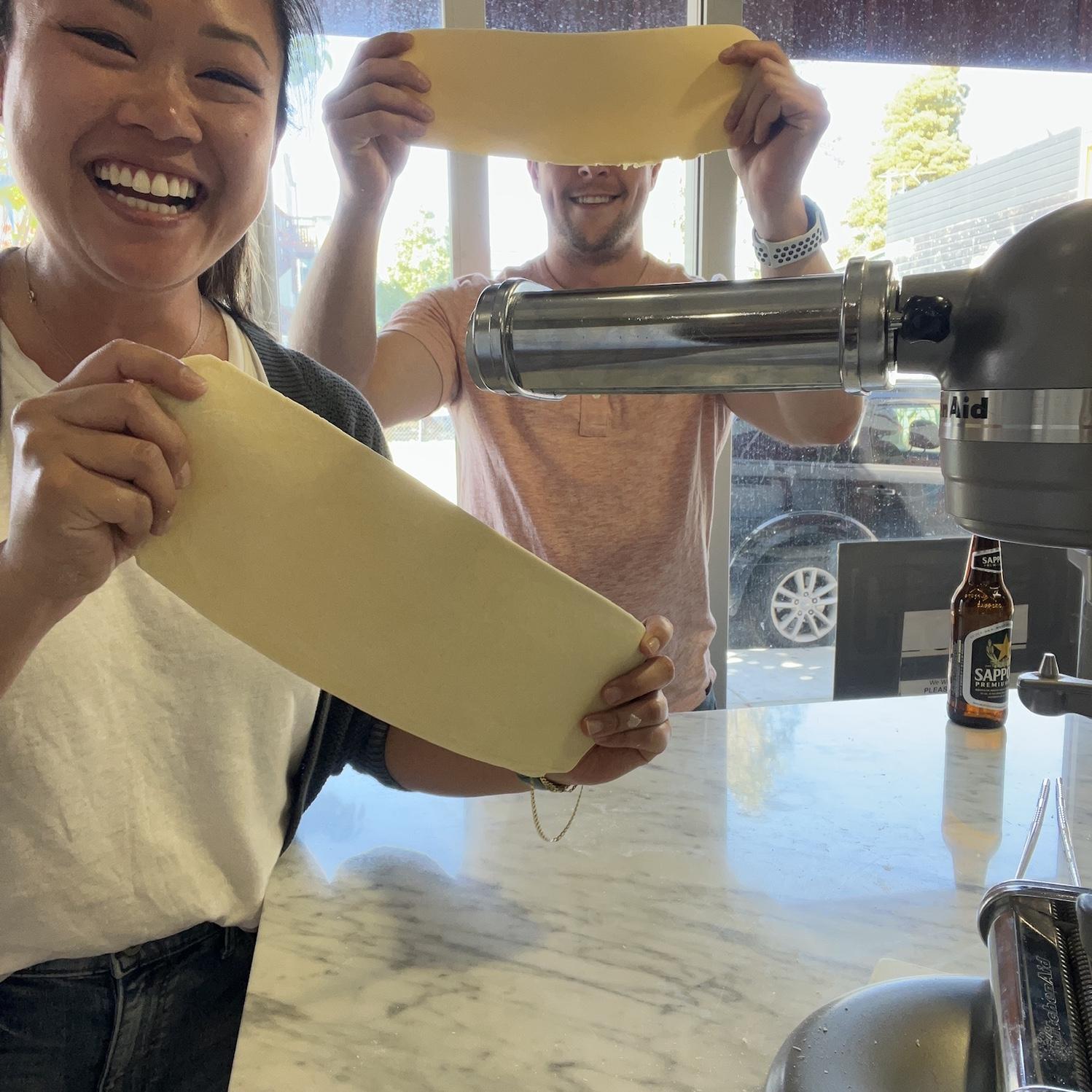 Ramen making class that Kevin gifted Marissa for her birthday in 2023.