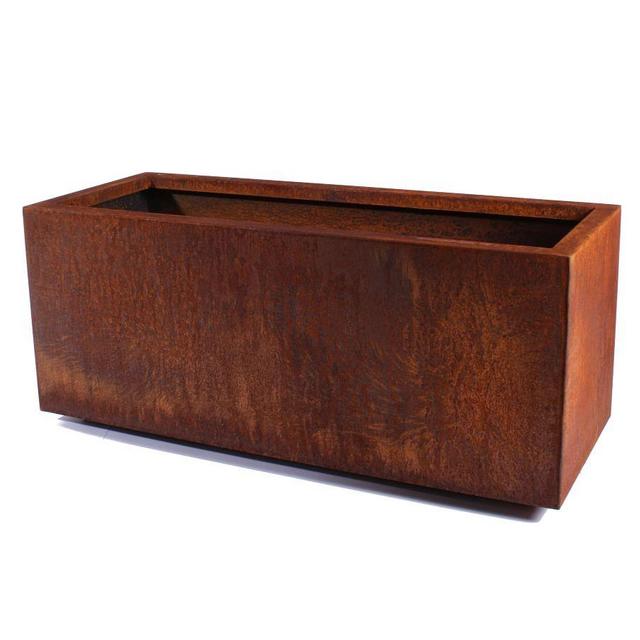 Long Box Planter, Large, Corten Steel